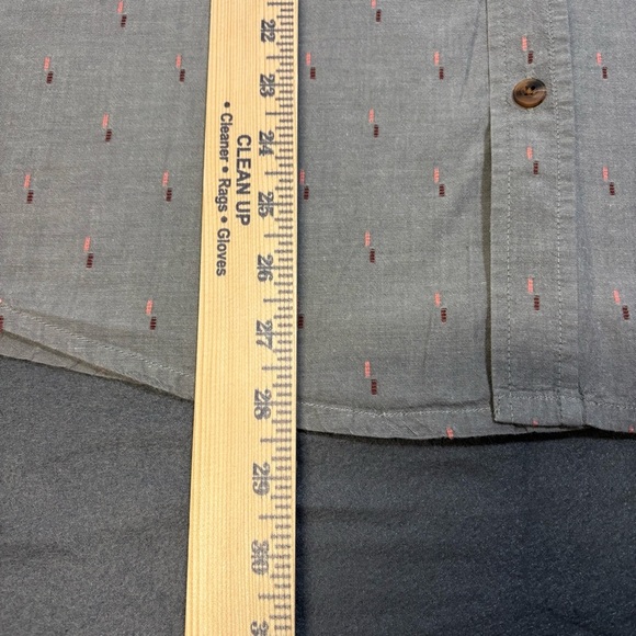 Prana men’s Button Down Shirt Size Large gray 100% organic cotton - Picture 3 of 8